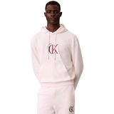 Calvin Klein Ls Eu 350terry Graphic Hoodie Lv04re255g erkek sweatshirt, Beyaz (Beyaz Greige), L