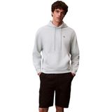 Calvin Klein LS EU 350TERRY MONOGRAM HOODIE Erkek Sweatshirt, Pale Meadow, L