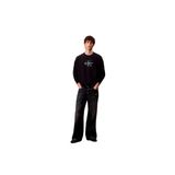 Calvin Klein LS EU 350TERRY MONOLOGO CN SWTSH Erkek Sweatshirt Dark Sapphire M