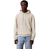 Calvin Klein LS EU BADGE 350TERRY HOODIE Erkek Sweatshirt, Oatmeal, XL