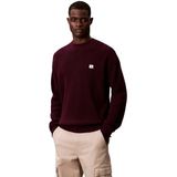 Calvin Klein LS EZ COTTON WAFFLE CRWNK SWTR 9 Erkek Kazak, Passion Plum, XL