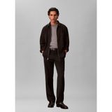 Calvin Klein Ls Gabardine Rlxed Overshirt Fermuarlı Ceket, L, LV04LE113GUB1, Siyah, erkek