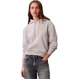 Calvin Klein LS MONOGRAM TERRY PO HOOD Kadın Sweatshirt, History Heather, XS