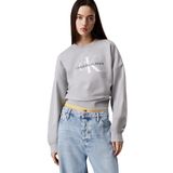 Calvin Klein ls monologo french terry rlxd cn Kadın Sweatshirt Heroic Grey Heather L