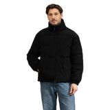 Calvin Klein LS Nylon Reversible Aop Down Puf Erkek Şişme Mont, Siyah, S Beden