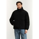 Calvin Klein LS Nylon Reversible Aop Down Puf Erkek Şişme Mont Siyah