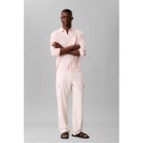 Calvin Klein Ls Sld Cas Linen Cls Keten Gömlek, M, LV04RF121G, Turuncu, Erkek