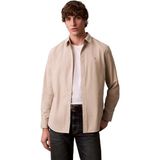 Calvin Klein LS SOLID OXFORD CLASSIC SHIRT Erkek Gömlek, Ancient Marble, L