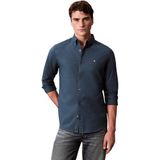 Calvin Klein LS SOLID OXFORD CLASSIC SHIRT Erkek Gömlek, Navy Teal, S