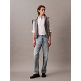 Calvin Klein Ls Solıd Stretch Slım Shırt Erkek Gömlek LV04LB145G-YAA - Beyaz - 2XL