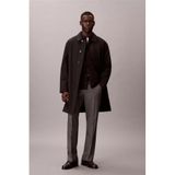 Calvin Klein LS Tech Wool Blend Car Coat Erkek Mont Siyah, XL, LS Tech Wool Blend Car Coat, BLACK, mens