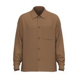 Calvin Klein Ls Washed Cotton Twill Erkek Mont, Storm Gray, M Beden M