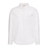 Calvin Klein Ls Yd Erkek Çizgili Oxford Beyaz Klasik Gömlek