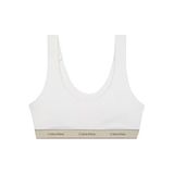 Calvin Klein LV00QF8365 Logolu Elastik Bantlı Beyaz Bralette Sütyen