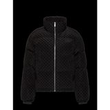 Calvin Klein LV044E516G Aop Mid Weight Down Puffer Kadın Mont - Siyah - XL