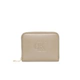 Calvin Klein LV04F1154G-VFU Bold CK Orta Boy Fermuarlı Kadın Kahverengi Cüzdan