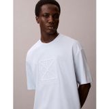 Calvin Klein LV04LE200gcıq Ss Rlxd Premium Interlock Emblem Erkek Tişört