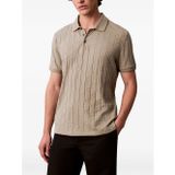 Calvin Klein LV04LE203g Ss Dbl Mercerized Emblem Jacquar Erkek Polo Tişört