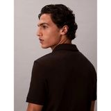 Calvin Klein LV04LE255GUB1 Ss Slim Supima Zip Erkek Polo Tişört - Siyah - 2XL
