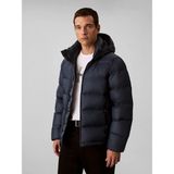 Calvin Klein LV04RC518 Ls Nylon Zip Off Hood Down Puffe Erkek Mont - Lacivert - XS
