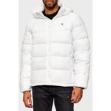 Calvin Klein LV04RC518GYAF Beyaz Kapüşonlu Erkek Mont