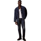 Calvin Klein LV04RD914 Slim Taper Dark Crescent Thermo Erkek Denim Pantolon - Mavi - 32 / 30