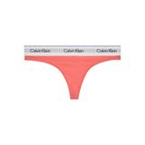 Calvin Klein Marka Logolu Beyaz Elastik Bantlı Külot, L, LV00QF8518, Mercan, kadın