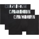 Calvin Klein Marka Logolu Elastik Bantlı Günlük Kullanıma Uygun Füme-Gri-Beyaz Boxer 3'lü Paket, S, 000NB3608AZDO, Black Bodies W/White/Aerial/Turbul, erkek