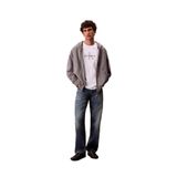 Calvin Klein Marka Logolu Full Fermuarlı Kapüşonlu Günlük Kullanıma Uygun Sweatshirt LV04, S, LV04RD232G, Gri1, erkek