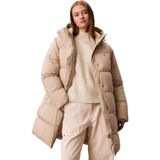 Calvin Klein Marka Logolu Full Fermuarlı Şık Görünüşlü Günlük Kullanıma Uygun Kahverengi Mont, S, LV047D508G, Kahverengi1, Kadın