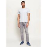 Calvin Klein Mavi Erkek Logo Baskılı T-Shirt LV04LC240GCIQ_SS Slım Stretch Cotto - XL