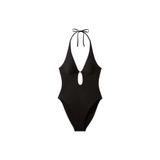 Calvin Klein Mayo Plunge One Piece, S, 5003344639, Siyah, Kadın