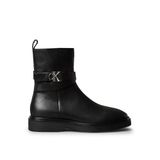 Calvin Klein Metal Logolu Bilek Boy Bot, 37, HW0HW02663, Siyah, Kadın