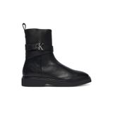 Calvin Klein Metal Logolu Bilek Boy Bot, 38, HW0HW02663, Siyah, Kadın