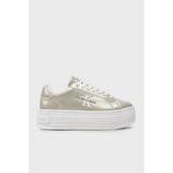Calvin Klein Metalik Deri Platform Sneaker Ayakkabı Yw0Yw01464Ybı Kadın Ayakkabı Yw0Yw01464 Ybı - Krem
