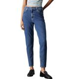 Calvin Klein MOM JEAN Kot Pantolon, 34/28, J20J225505, Mavi Kot, Kadın