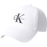 Calvin Klein Monologo Embroidery Baseball Şapka, Standart, LV04K5026G, Beyaz, Kadın