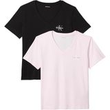 Calvin Klein monologo vnk 2pack tee Kadın T-Shirts cradle pink/black M