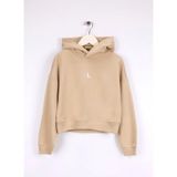 Calvin Klein Nakışlı Kız Çocuk Bej Sweatshırt IG0IG02755RAG - 16 Yaş