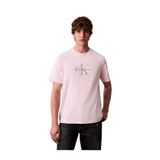 Calvin Klein Normal Kesim Yuvarlak Yakalı CK Logo Baskılı Pamuklu Kısa Kollu T-Shirt, L, LV04RB862G, Pembe, Erkek