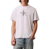 Calvin Klein Normal Kesim Yuvarlak Yakalı CK Logo Baskılı Pamuklu Kısa Kollu T-Shirt, M, LV04RB862G, Pembe, Erkek