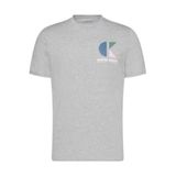 Calvin Klein Organik Pamuklu Logolu T-Shirt, M, LV04RC843G, Gri, Erkek