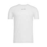 Calvin Klein Organik Pamuklu Logolu T-Shirt, M, LVGMF5K101, Beyaz, Erkek