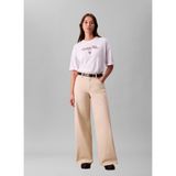 Calvin Klein Oversize T-Shirt, L, LV047E232GYAA, Beyaz, Kadın