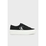 Calvin Klein Pamuk Karışımlı Kanvas Ayakkabı YW0YW017630GM Bayan Ayakkabı YW0YW01763 0gm - Beyaz - Siyah