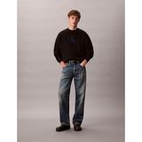 Calvin Klein Pamuk ve Kaşmir Karışımlı Relaxed Fit Logolu Kazak LV04RD305GUB1 Erkek KAZAK LV04RD305G UB1