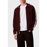 Calvin Klein Pamuk ve Yün Karışımlı Relaxed Fit Şerit Detaylı Ceket LV04RD301GGR9 Erkek Ceket LV04RD301G Gr9 - Bordo - 2XL
