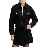 Calvin Klein Pamuklu Fitted Fit Fermuarlı Kısa Kot Ceket LV047D779GTWM Bayan KOT CEKET LV047D779G TWM
