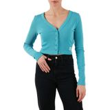 Calvin Klein Pamuklu Fitted Fit V Yaka Fitilli Kısa Hırka LV047C204GXEG Bayan HIRKA LV047C204G XEG