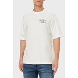 Calvin Klein Pamuklu Grafik Baskılı Regular Fit T Shirt LV04RE828GYAF Erkek T Shirt LV04RE828G Yaf - Beyaz - 2XL